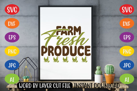 Farm Fresh Produce SVG CUT FILE SVG MStudio 