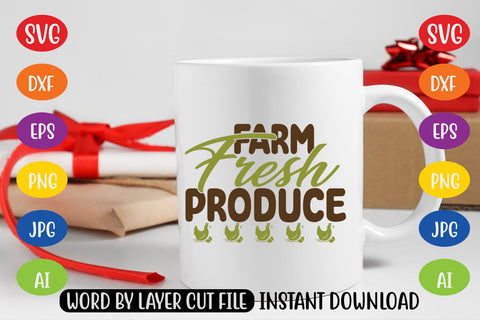 Farm Fresh Produce SVG CUT FILE SVG MStudio 