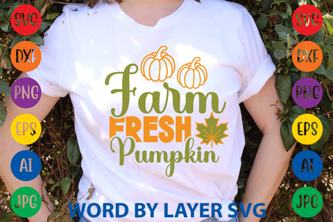Farm Fresh Pumpkin, Fall SVG Design SVG Rafiqul20606 