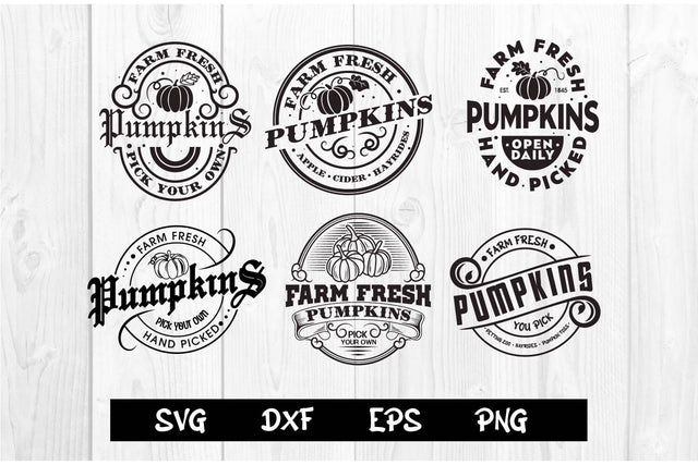 Farm fresh pumpkin Hand picked svg Bundle SVG dadan_pm 