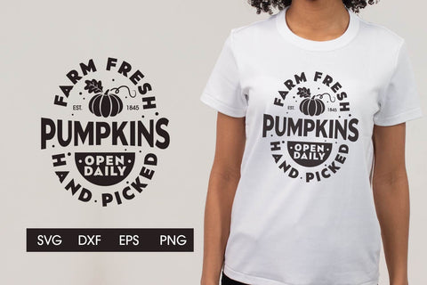 Farm fresh pumpkin Hand picked svg SVG dadan_pm 