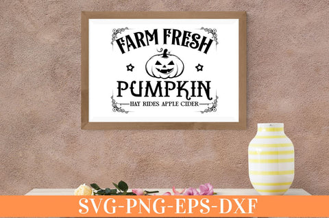 Farm fresh pumpkin hayrides apple cider SVG SVG DESIGNISTIC 