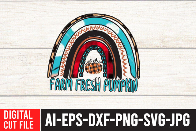Farm Fresh Pumpkin Sublimation Design Sublimation BlackCatsMedia 