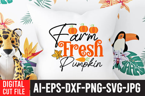 Farm Fresh Pumpkin SVG BlackCatsMedia 