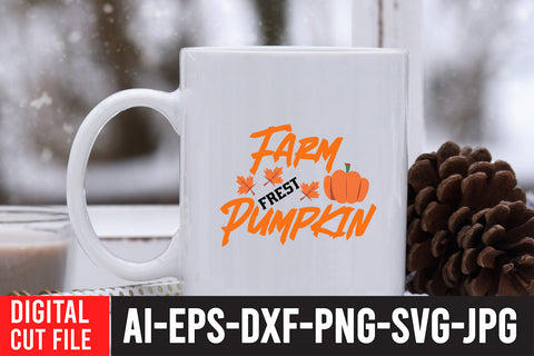 Farm Fresh Pumpkin SVG Cut File SVG BlackCatsMedia 