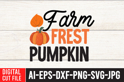 Farm Fresh Pumpkin SVG Cut File SVG BlackCatsMedia 