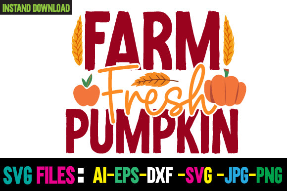 Farm Fresh Pumpkin SVG Cut File SVG Newmockups 