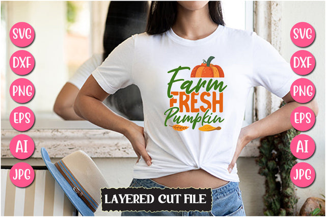 Farm Fresh Pumpkin SVG Cut File SVG Newmockups 