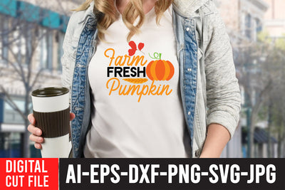 Farm Fresh Pumpkin SVG Design SVG BlackCatsMedia 