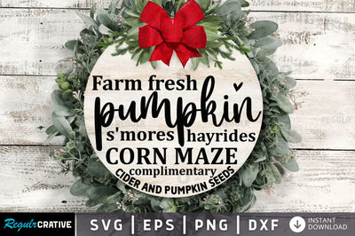 Farm fresh pumpkin SVG SVG Regulrcrative 