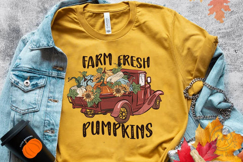 Farm Fresh Pumpkins Autumn Farm Sublimation Sublimation LAM HOANG THUY 