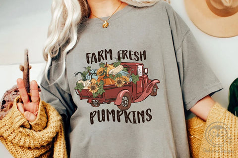 Farm Fresh Pumpkins Autumn Farm Sublimation Sublimation LAM HOANG THUY 