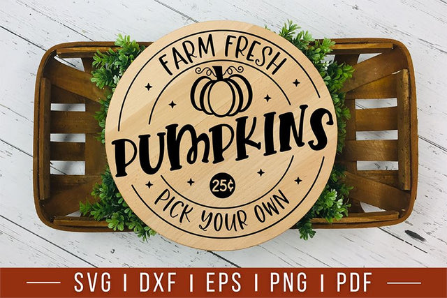 Farm Fresh Pumpkins | Fall Farmhouse SVG SVG CraftLabSVG 