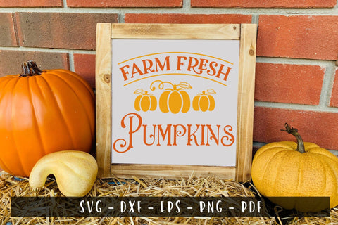 Farm Fresh Pumpkins | Fall Sign SVG SVG CraftLabSVG 