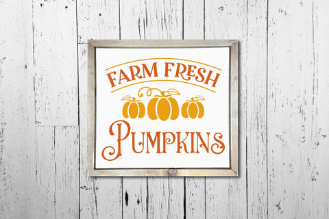 Farm Fresh Pumpkins | Fall Sign SVG SVG CraftLabSVG 