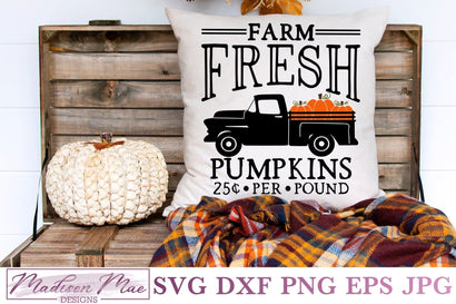 Farm Fresh Pumpkins, Fall SVG SVG Madison Mae Designs 