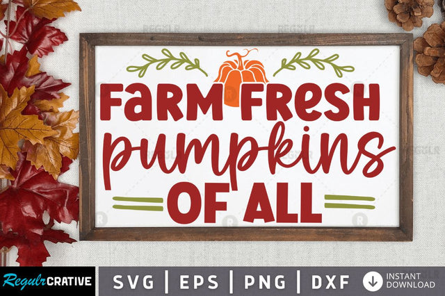 Farm fresh pumpkins of all SVG SVG Regulrcrative 