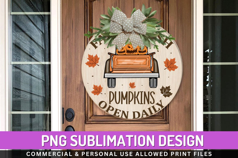 Farm fresh pumpkins open daily Sublimation PNG Sublimation Regulrcrative 