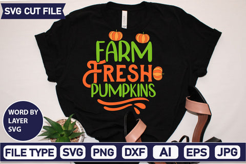 Farm Fresh Pumpkins SVG Cut File SVG DesignPlante 503 