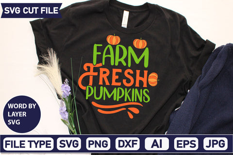 Farm Fresh Pumpkins SVG Cut File SVG DesignPlante 503 