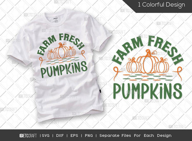 Farm Fresh Pumpkins SVG Cut File | Thanksgiving Svg | Autumn Harvest SVG | Farm Fresh SVG | Fall Svg | Autumn Svg | Pumpkin Svg | Farmhouse Svg | Thanksgiving Quote SVG ETC Craft 