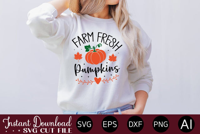 Farm Fresh Pumpkins Svg Design SVG designmaster24 