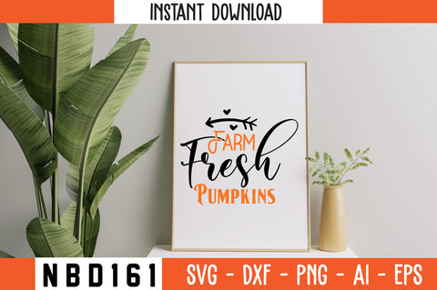 Farm Fresh Pumpkins Svg Design SVG Nbd161 