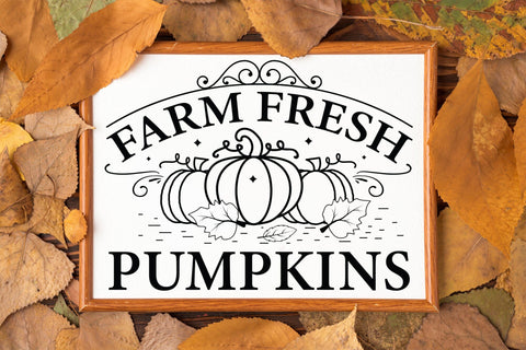 Farm Fresh Pumpkins SVG | Fall Sign SVG SVG CraftLabSVG 