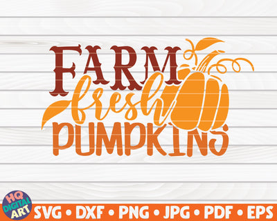 Farm fresh pumpkins SVG | Fall SVG SVG HQDigitalArt 