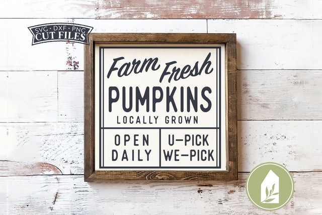 Farm Fresh Pumpkins SVG Files | Farmhouse Fall SVG SVG LilleJuniper 