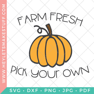Farm Fresh Pumpkins SVG Hey Let's Make Stuff 