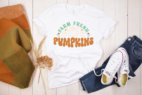 Farm Fresh Pumpkins SVG - Retro Fall SVG SVG CraftLabSVG 