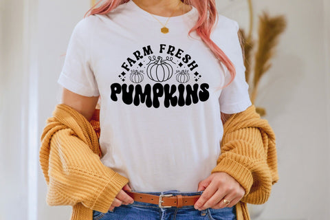 Farm Fresh Pumpkins SVG - Retro Fall SVG SVG CraftLabSVG 