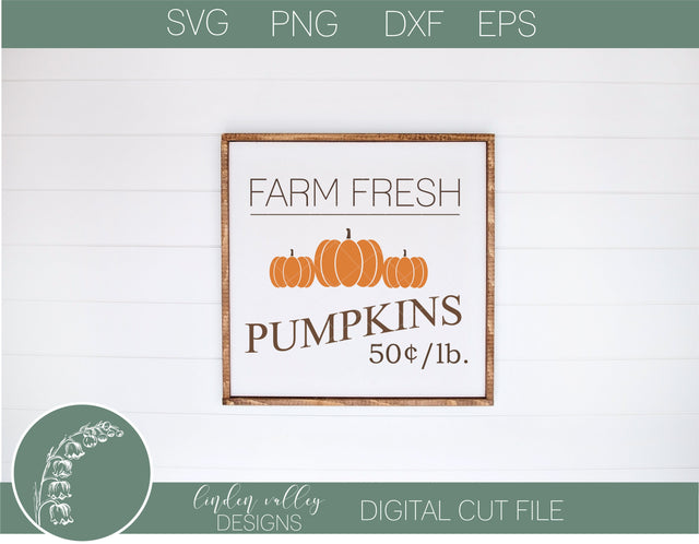 Farm Fresh Pumpkins SVG SVG Linden Valley Designs 