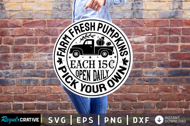 Farm fresh pumpkins SVG SVG Regulrcrative 
