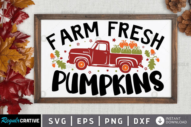 Farm fresh pumpkins SVG SVG Regulrcrative 