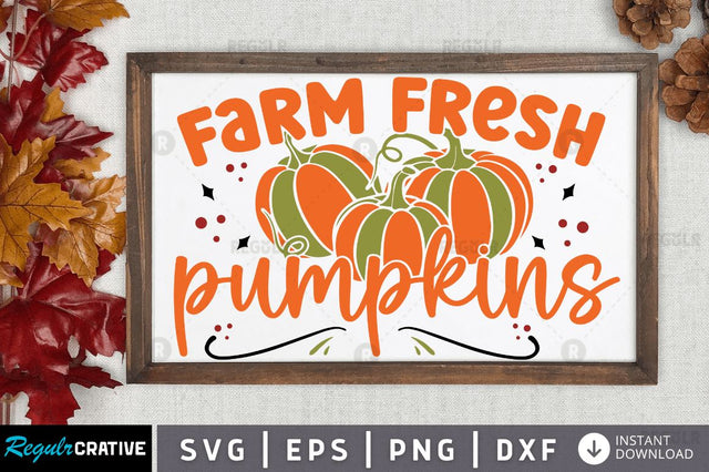 Farm fresh pumpkins SVG SVG Regulrcrative 