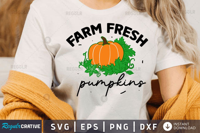 Farm fresh pumpkins SVG SVG Regulrcrative 