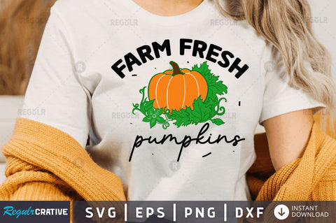 Farm fresh pumpkins SVG SVG Regulrcrative 