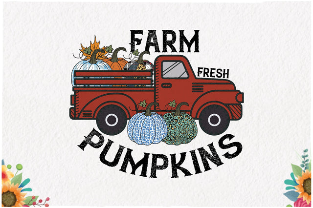 Farm Fresh Pumpkins, Truck Sublimation Sublimation Jagonath Roy 