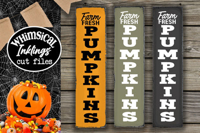 Farm Fresh Pumpkins-Vertical SVG SVG Whimsical Inklings 