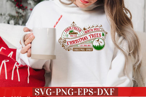 Farm fresh since 1832 north pole christmas trees cut your own christmas spirit SVG SVG DESIGNISTIC 