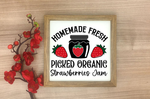Farm Fresh Strawberries Sign Svg Bundle SVG Regulrcrative 