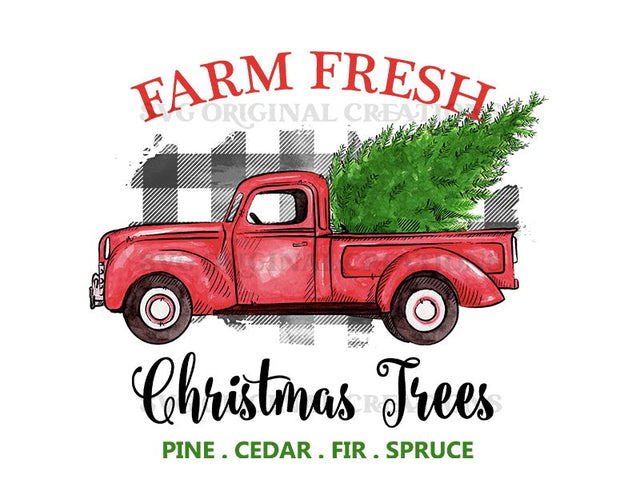 Farm fresh vintage truck sublimation, Christmas Sublimation, Christmas PNG Print, Sublimation PNG, Christmas sublimation designs Sublimation SVGoriginalcreations 