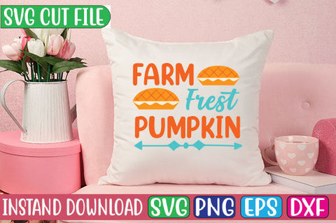 Farm Frest Pumpkin SVG Cut File SVGs, Quotes and Sayings, Food & Drink, Holiday,On Sale, SVG Studio Innate 
