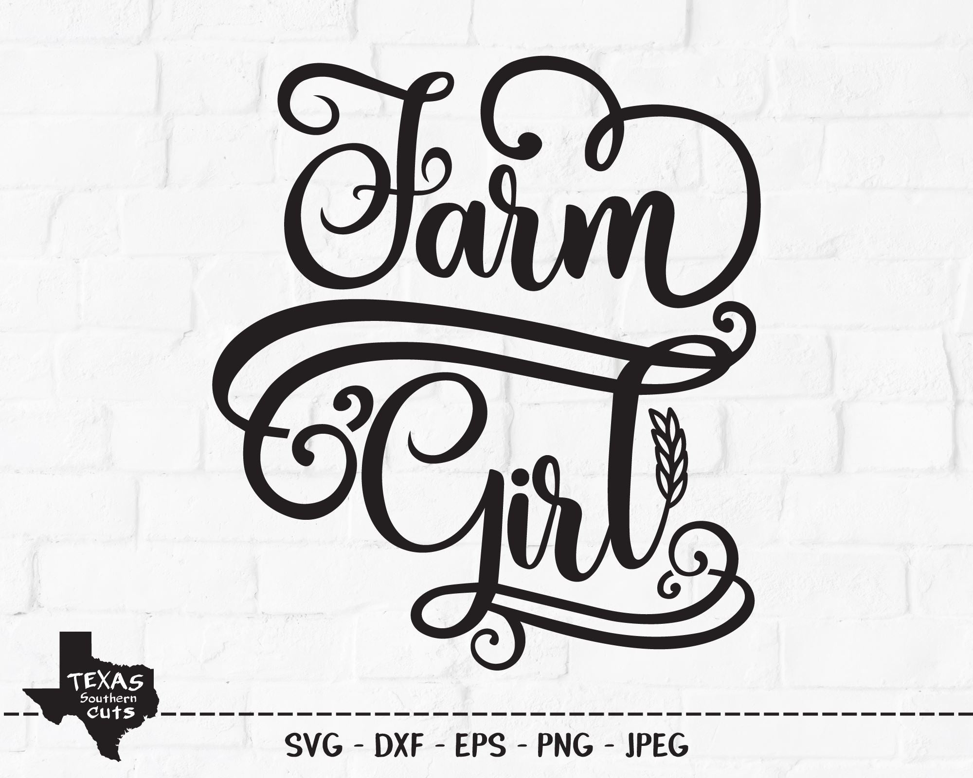 Farm Girl | Country SVG - So Fontsy