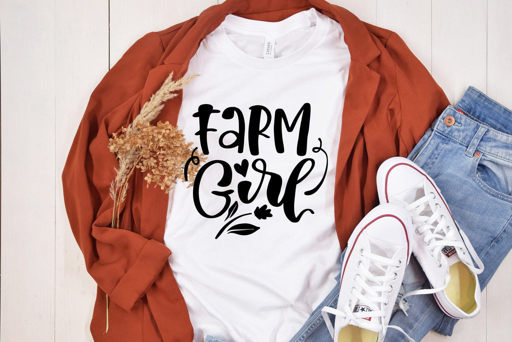 Farm Girl SVG - So Fontsy