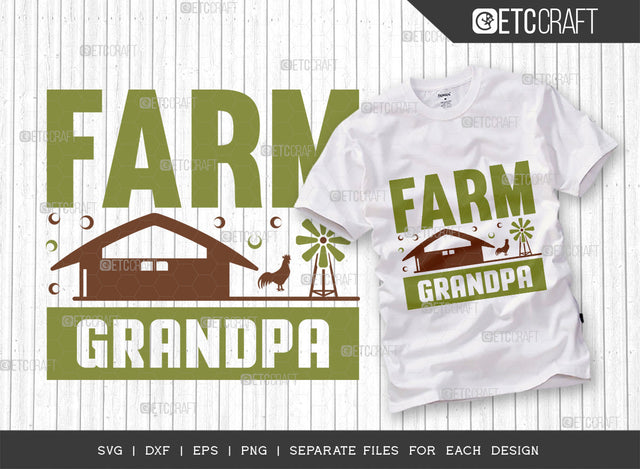 Farm Grandpa Svg Cut File | Farm Svg | Farmer Grandpa Svg | Farmer Life Svg | Grandparent Svg | Farmhouse Svg | Farming Svg | Quote Design SVG ETC Craft 