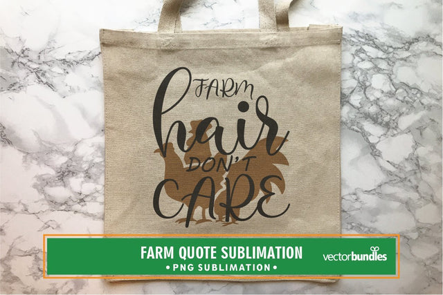 Farm hair don't care sublimation Sublimation vectorbundles 