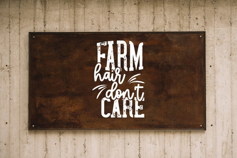 Farm Hair Don't Care Svg Saying Cut File SVG SmmrDesign 
